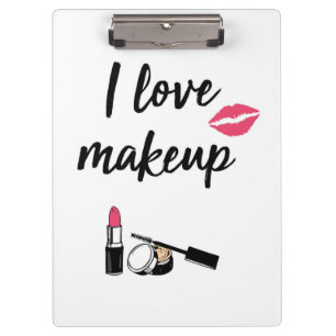 I Liebe-Make-up Klemmbrett