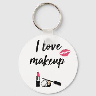 I Liebe-Make-up Schlüsselanhänger