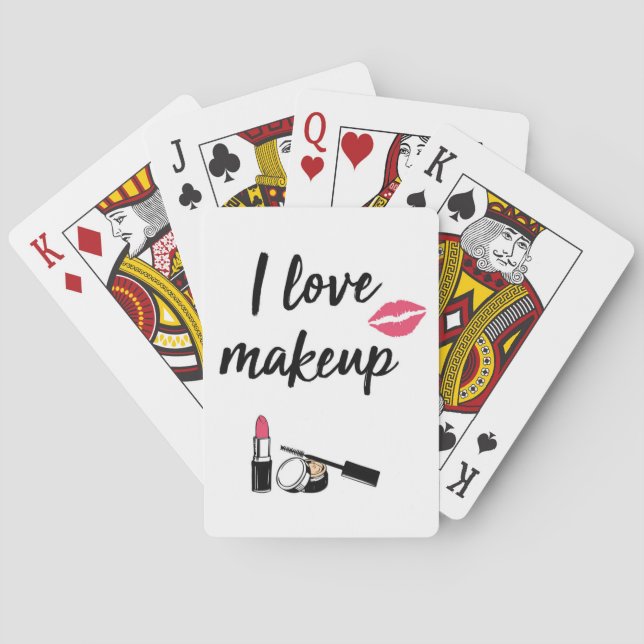 I Liebe-Make-up Spielkarten (Rückseite)