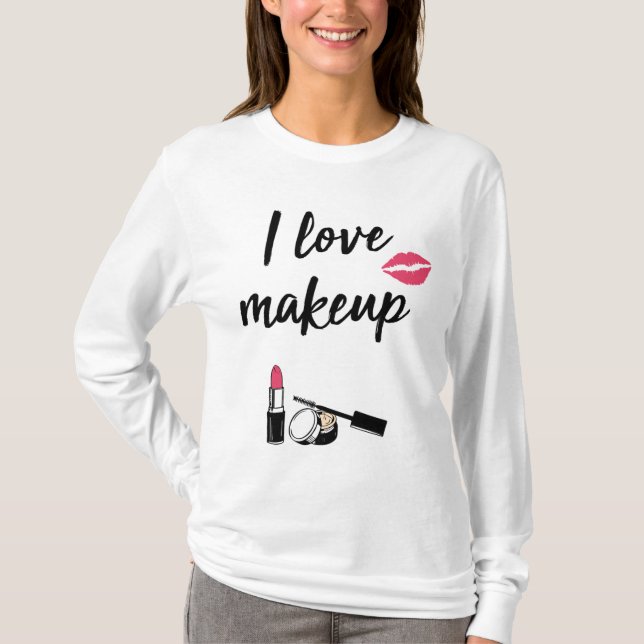 I Liebe-Make-up T-Shirt (Vorderseite)
