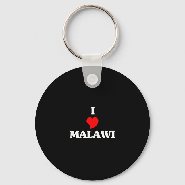 I Liebe Malawi Schlüsselanhänger (Vorderseite)