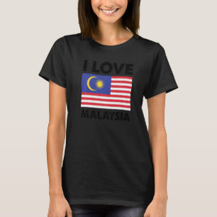 I Liebe Malaysia I Herz Malaysia Familienreise Mal T-Shirt