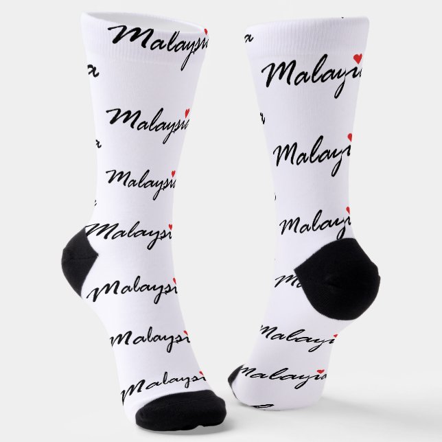 I Liebe Malaysia Socken (Gewinkelt)