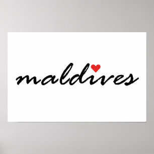I Liebe Malediven Poster