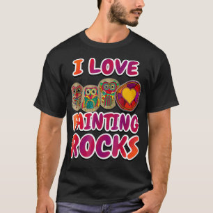 I Liebe Malen Rocks Künstlerisch Rock T-Shirt