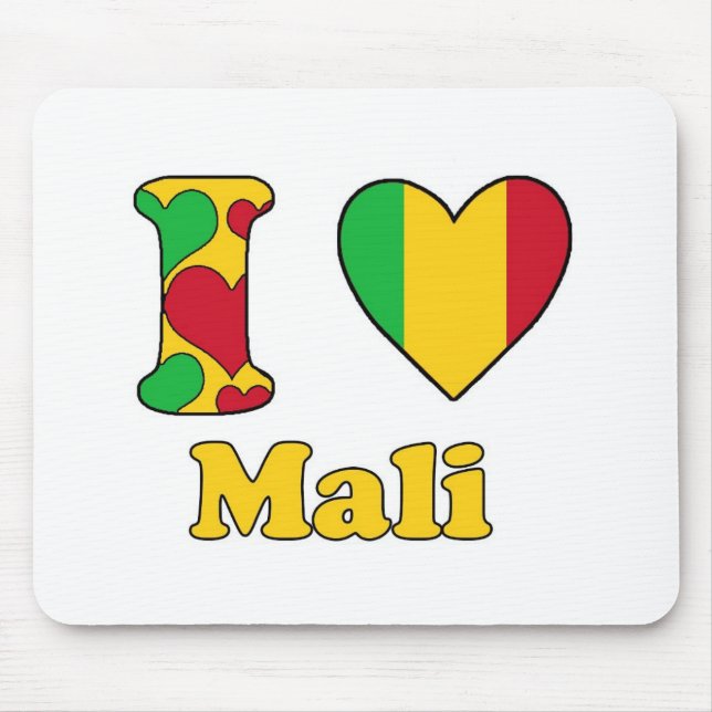 I Liebe Mali Mousepad (Vorne)