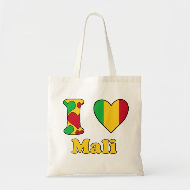 I Liebe Mali Tragetasche (Vorne)