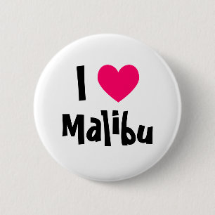 I Liebe Malibu Button