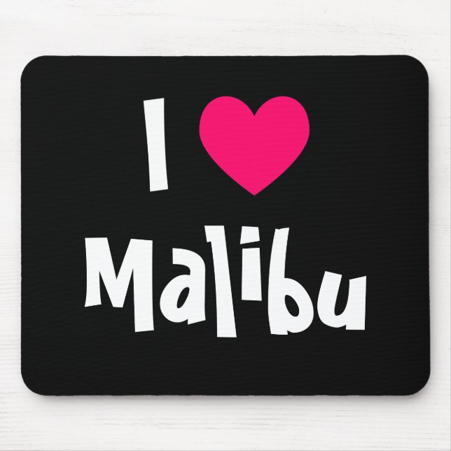 I Liebe Malibu Mousepad (Vorne)