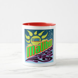"I LIEBE Malibu" Night Sunshine" Tasse! Tasse