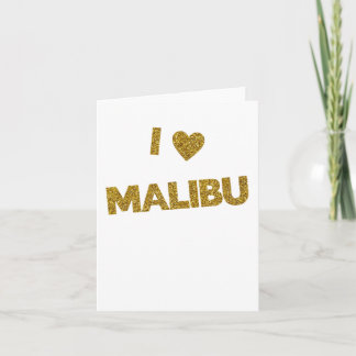 I Liebe Malibu Sticker Karte