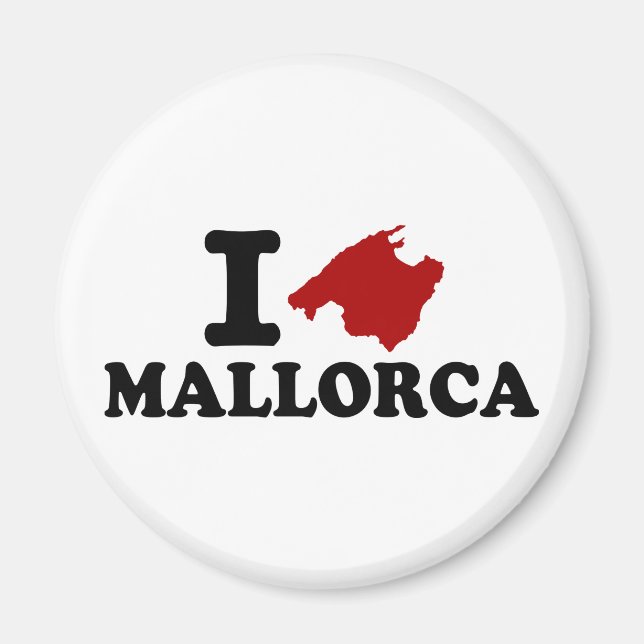 I Liebe Mallorca Magnet (Vorne)