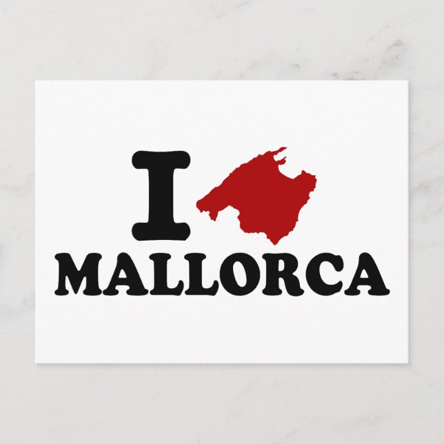 I Liebe Mallorca Postkarte (Vorderseite)