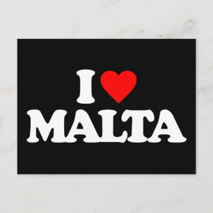I LIEBE MALTA POSTKARTE