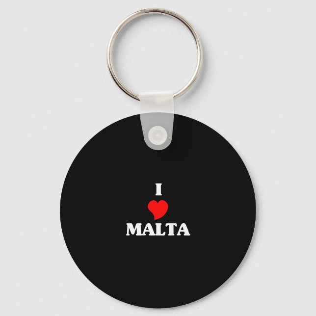 I Liebe Malta Schlüsselanhänger (Vorderseite)