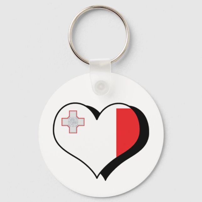 I Liebe Malta Schlüsselanhänger (Vorderseite)