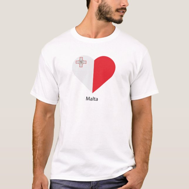 I Liebe Malta T-Shirt (Vorderseite)