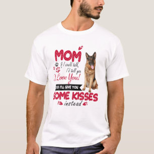 I Liebe Mama Deutscher Schäferhund Mama Paw Mutte T-Shirt
