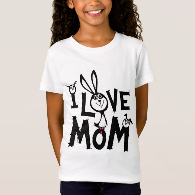I LIEBE MAMA T-Shirt (Vorderseite)