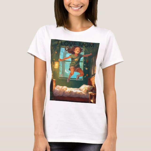 "I Liebe Mama" T - Shirt" T-Shirt (Vorderseite)