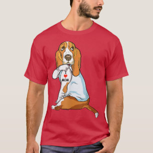 I Liebe Mama Tattoo Basset Hound Mama Hund Lover F T-Shirt