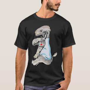 I Liebe Mama Tattoo Bedlington Terrier Mama Dog Mo T-Shirt