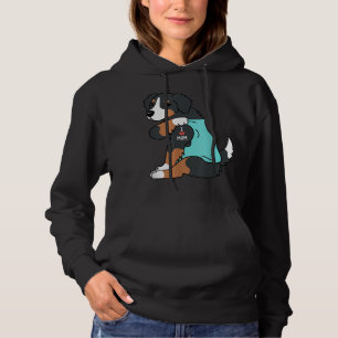 I Liebe Mama Tattoo Berner Berg Hund Funny Mothe Hoodie