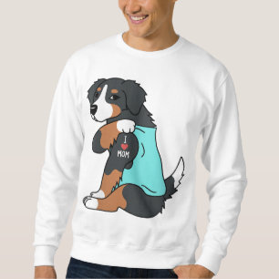 I Liebe Mama Tattoo Berner Berg Hund Funny Mothe Sweatshirt