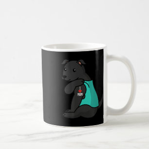 I Liebe Mama Tattoo Black Dog Mutter Kaffeetasse
