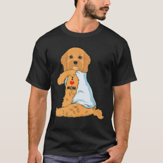 I Liebe Mama Tattoo Cavoodle Mama Hund Lover Fraue T-Shirt
