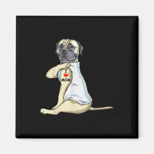 I Liebe Mama Tattoo English Mastiff Mama Dog Lover Magnet