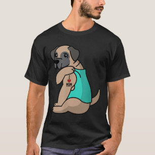 I Liebe Mama Tattoo English Mastiff Mutter Hund T-Shirt