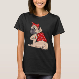 I Liebe Mama Tattoo Funny Mops Hund Tragen Bandana T-Shirt
