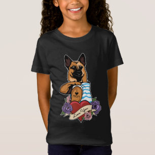 I Liebe Mama Tattoo I German Shepherd Mama T-Shirt