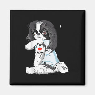 I Liebe Mama Tattoo Japanisch Kinn Mama Dog Lover Magnet