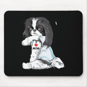I Liebe Mama Tattoo Japanisch Kinn Mama Dog Lover  Mousepad