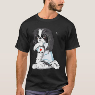 I Liebe Mama Tattoo Japanisch Kinn Mama Dog Lover T-Shirt