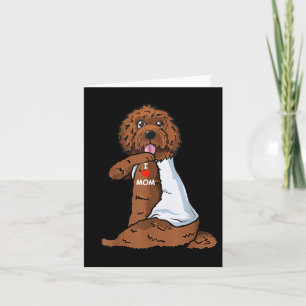 I Liebe Mama Tattoo Labradoodle Mama Hund Lover Fr Karte
