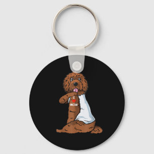 I Liebe Mama Tattoo Labradoodle Mama Hund Lover Fr Schlüsselanhänger