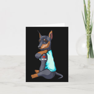 I Liebe Mama Tattoo Miniatur Pinscher Mama Hund Lo Karte