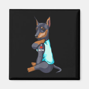 I Liebe Mama Tattoo Miniatur Pinscher Mama Hund Lo Magnet