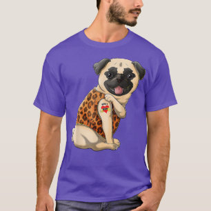 I Liebe Mama Tattoo Mops Hund Lover Frauen Geschen T-Shirt