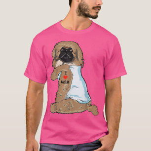 I Liebe Mama Tattoo Pekingese Mama Hund Lover Mutt T-Shirt