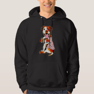 I Liebe Mama Tattoo Pit Bull Hund Blume Mutter Da Hoodie