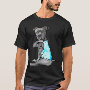 I Liebe Mama Tattoo Pitbull Hund Lover Frauen Gesc T-Shirt