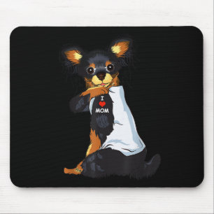 I Liebe Mama Tattoo Rusky Spielzeug Mama Hund Love Mousepad