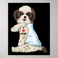 I Liebe Mama Tattoo Shih Tzu Mama Hund Lover Fraue