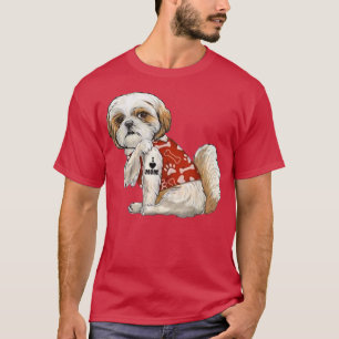 I Liebe Mama Tattoo Shih Tzu Mama Sonniger Muttert T-Shirt