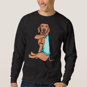 I Liebe Mama Tattoo Vizsla Mama Hunde Frauen Sweatshirt