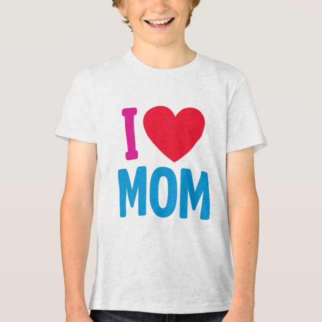 "I LIEBE MAMA" Tri-Blend SHIRT (Vorderseite)